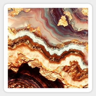 Agate Geode Gold Texture Sticker